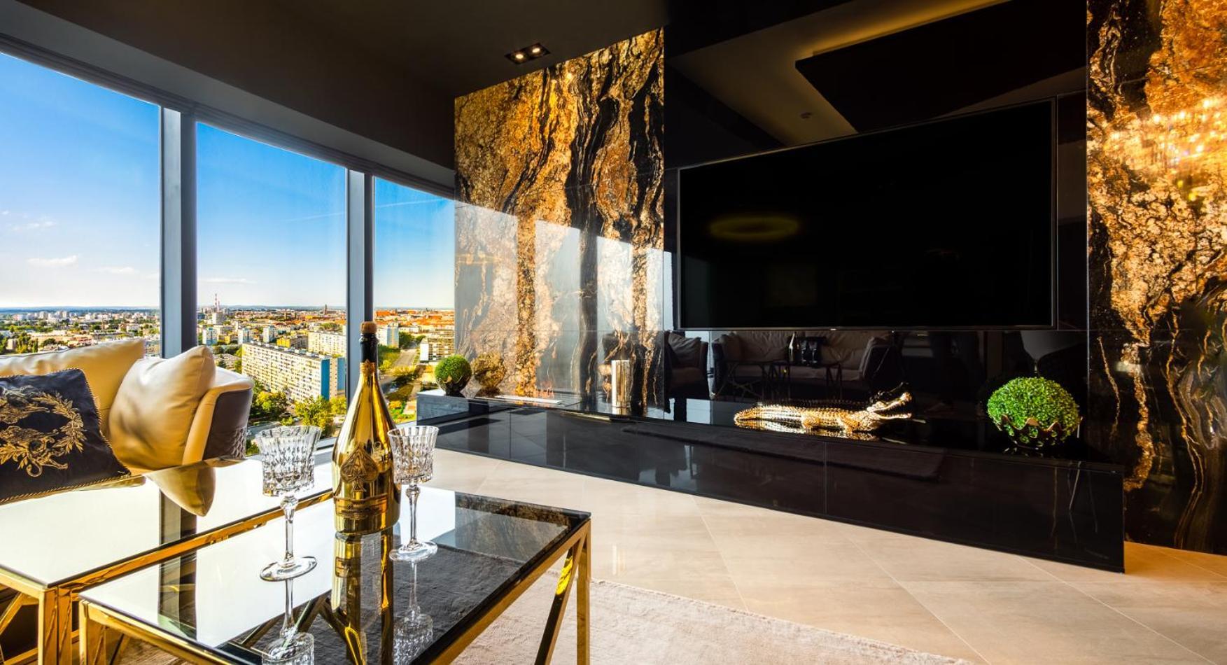 30Th+ Floor Apartments In Sky Tower Wroclaw Ngoại thất bức ảnh