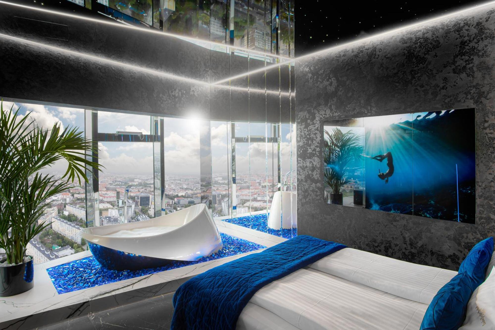 30Th+ Floor Apartments In Sky Tower Wroclaw Ngoại thất bức ảnh